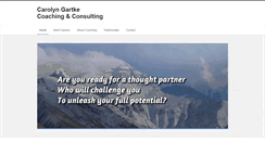 Desktop Screenshot of carolyngartkecoaching.com