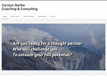 Tablet Screenshot of carolyngartkecoaching.com